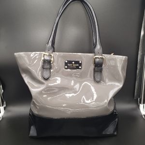Kate Spade Large Tote Black Gray Color Block Like New